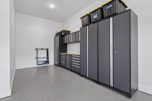Additional garage storage space. *Free-standing shelves not included with sale*