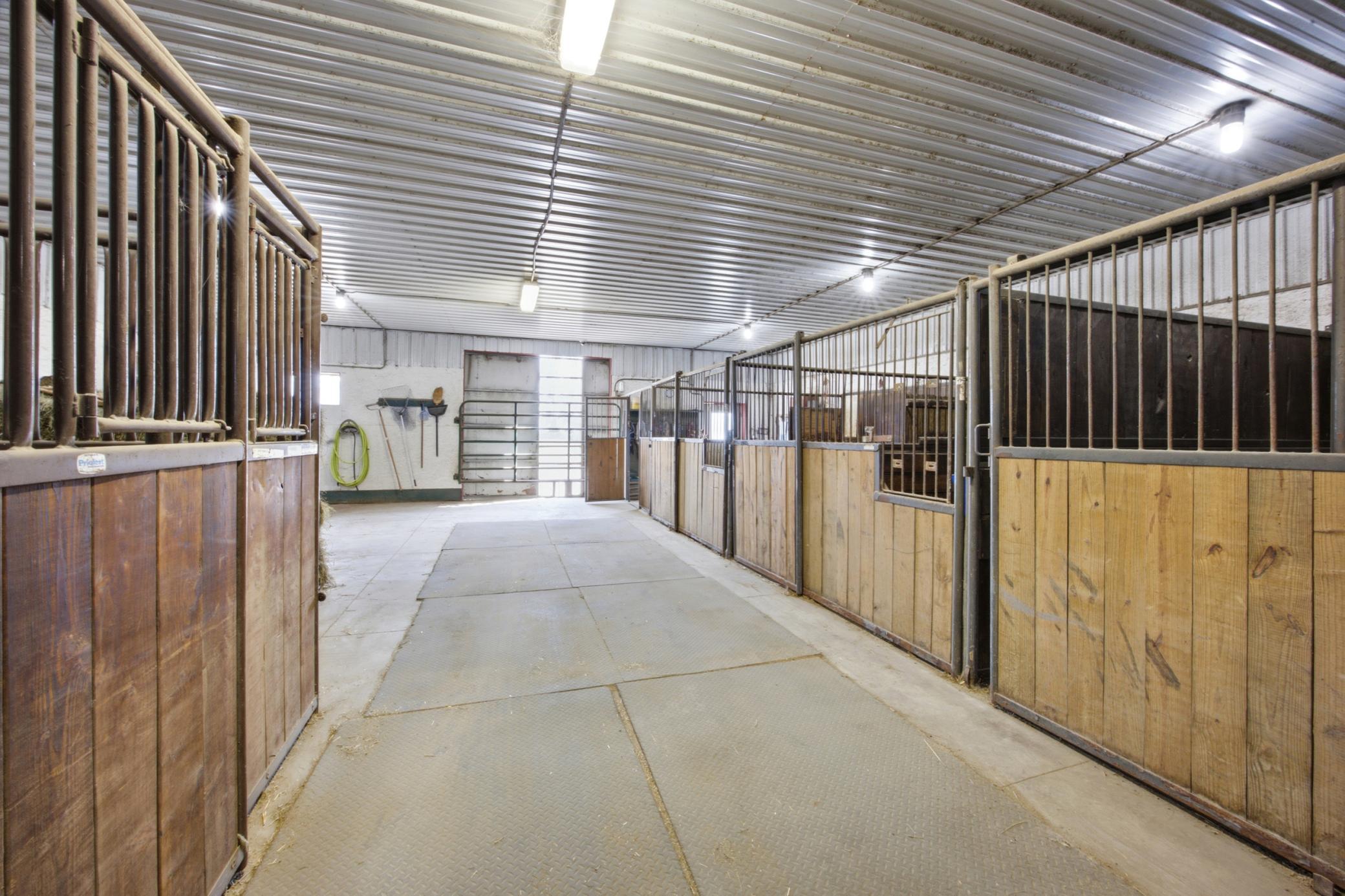 Horse Barn Interior