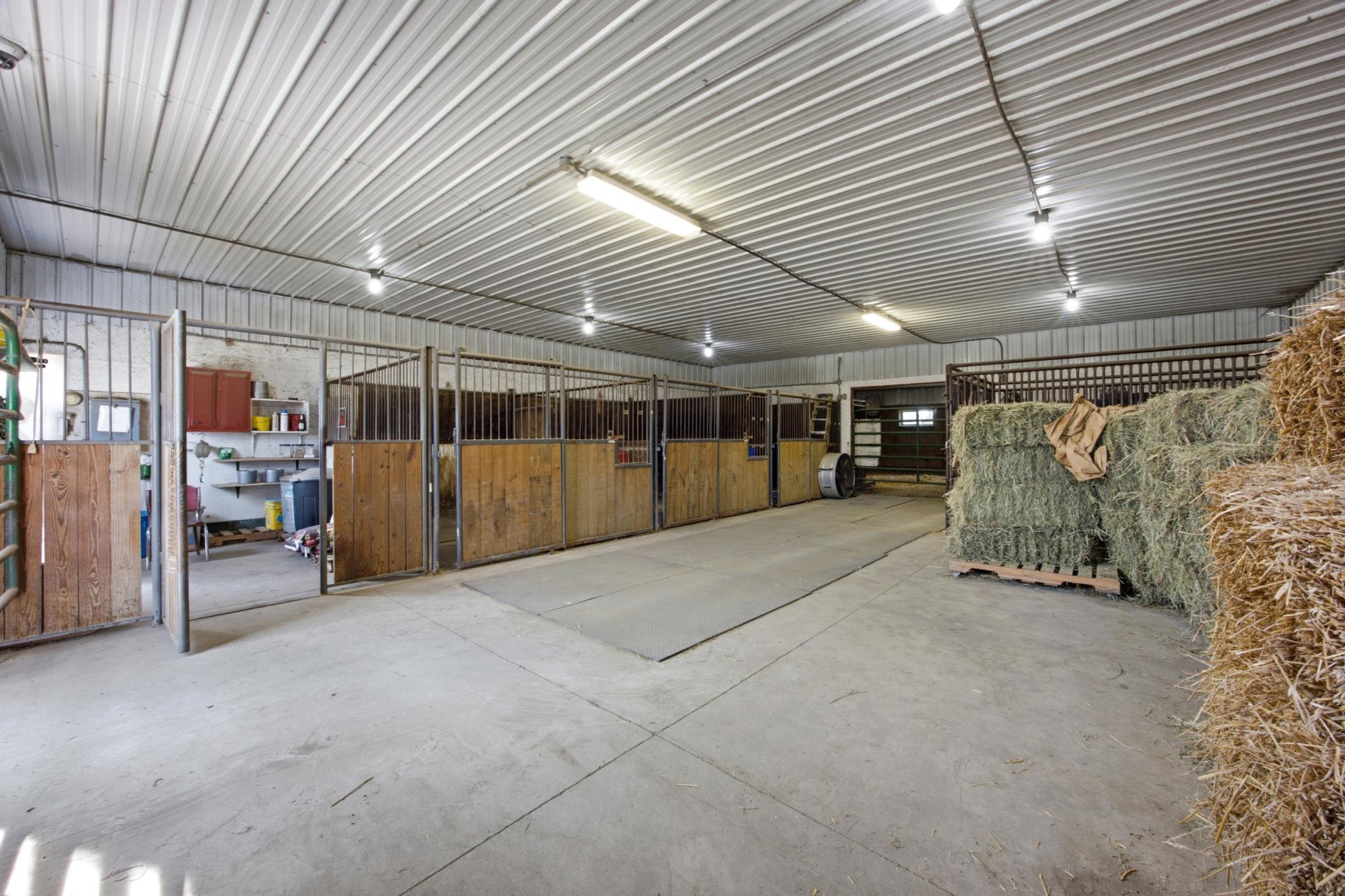 Horse Barn Interior