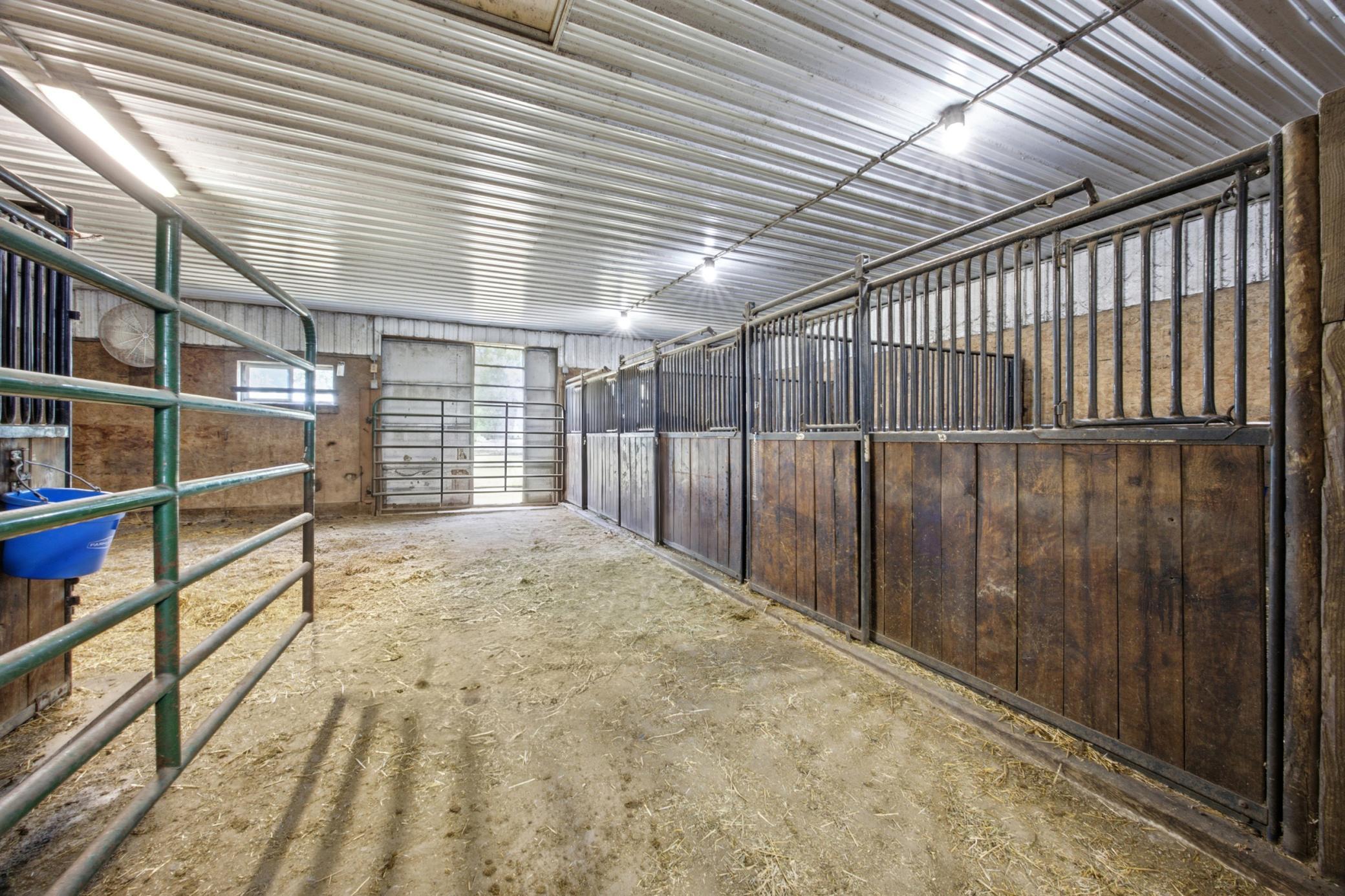 Horse Barn Interior