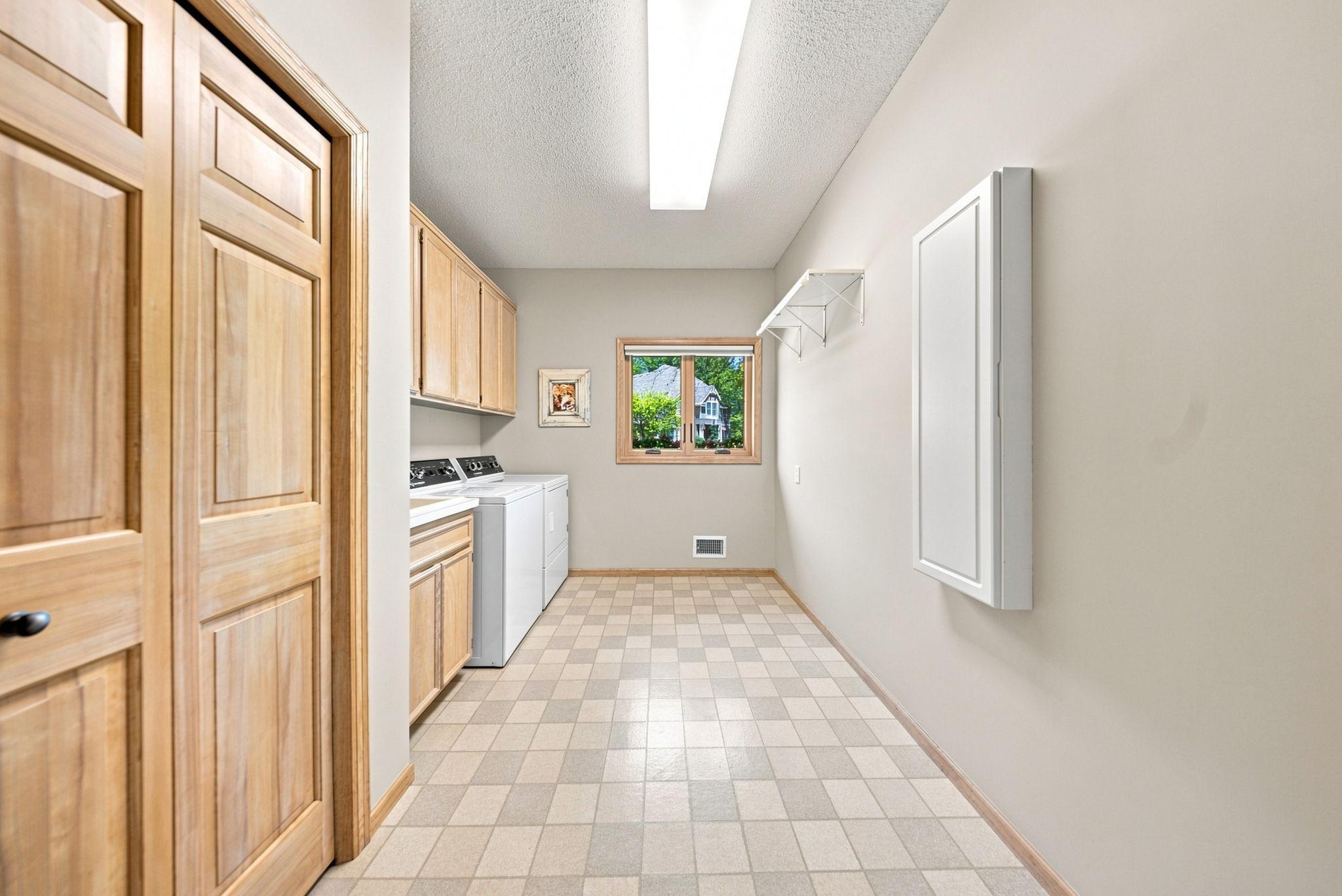 Huge mudroom and laundry room