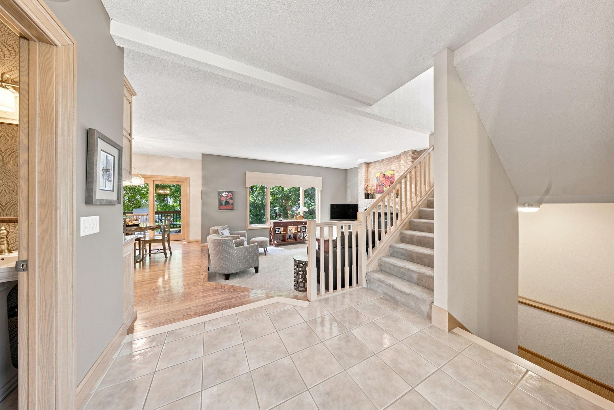 View of the entrance to the family room beyond