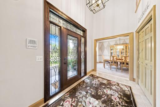 A custom front door welcomes you
