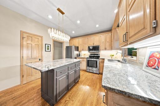 A large walk-in pantry is behind the door!