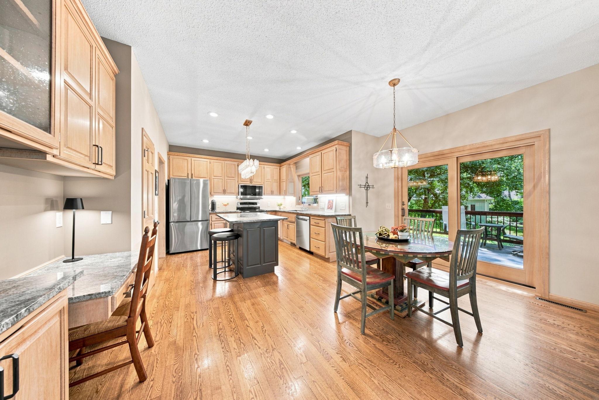 Extremely functional kitchen with a built in planning center
