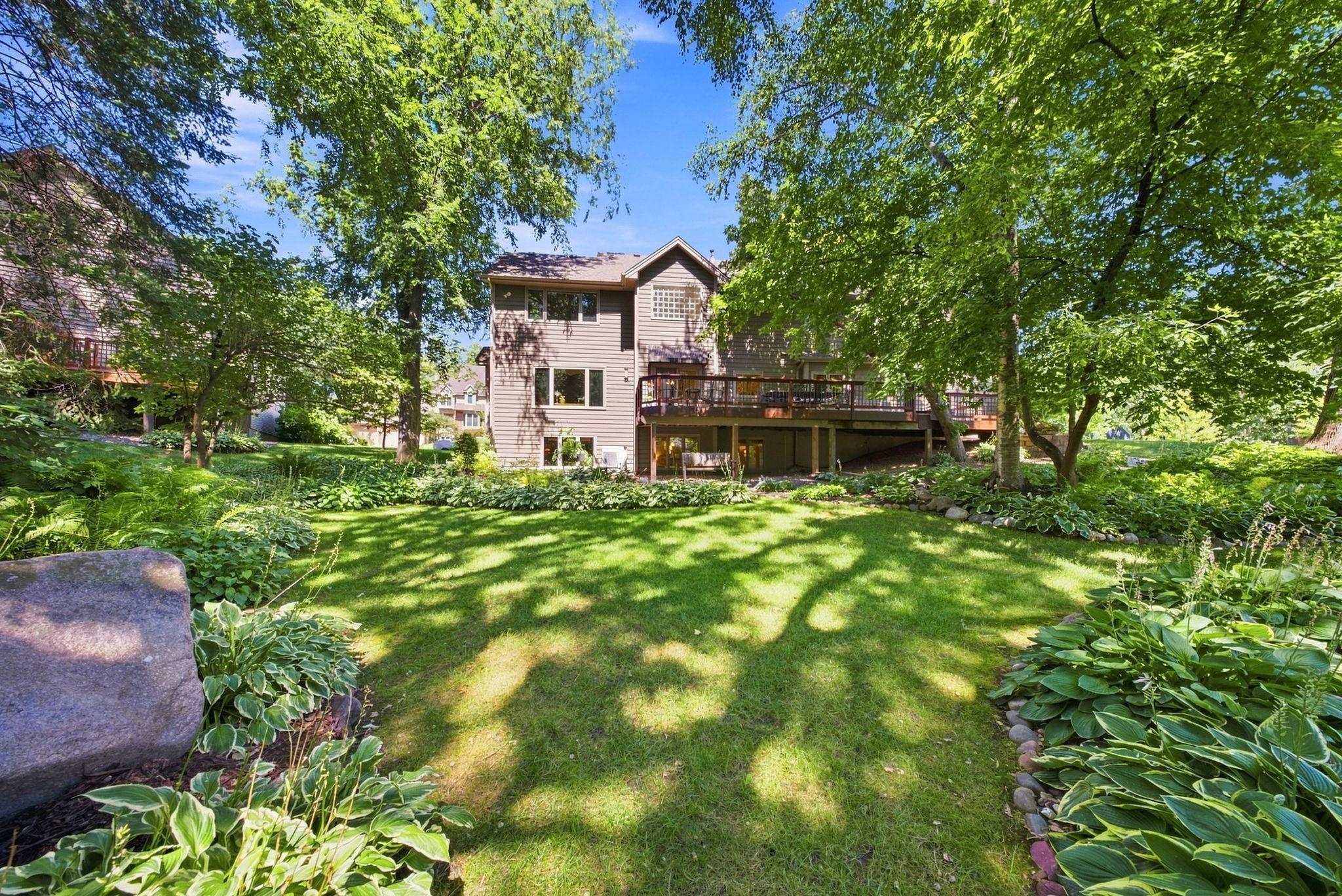Green space and gorgeous landscaping