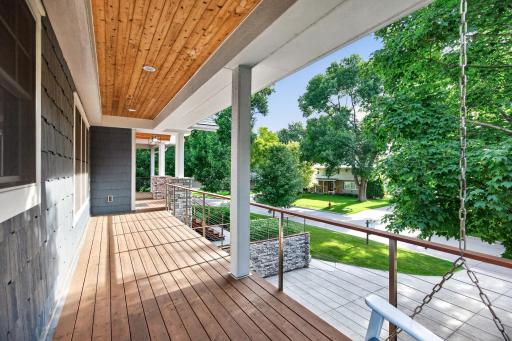 Covered front porch made for quiet mornings.