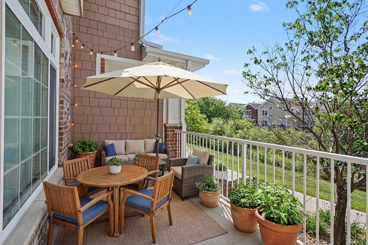 Patio staged with AI