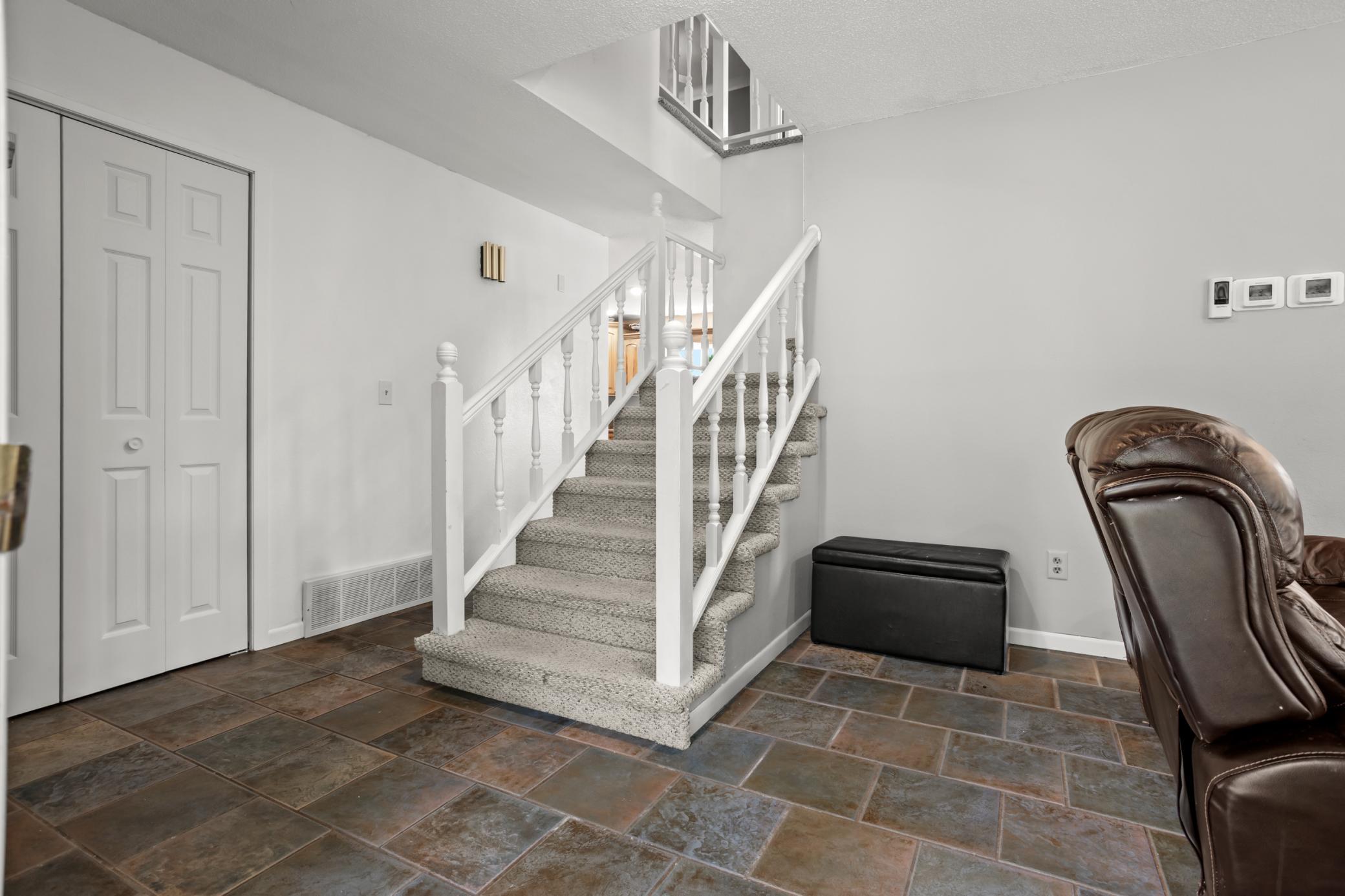 Stairs to upper level