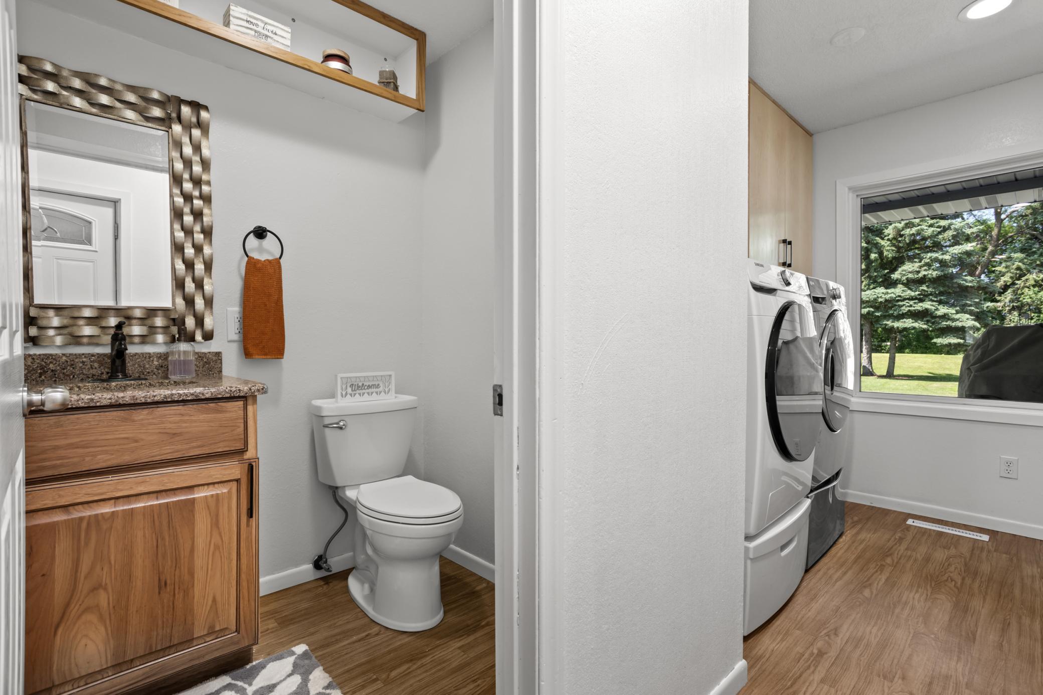 Main floor half bath