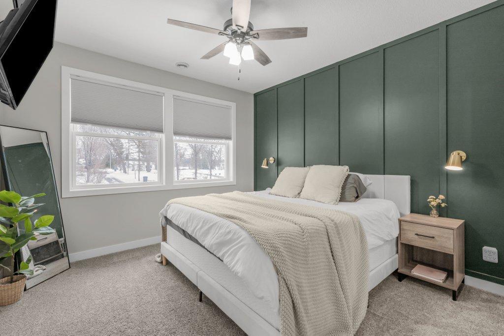 Large Primary Bedroom with Accent Wall!