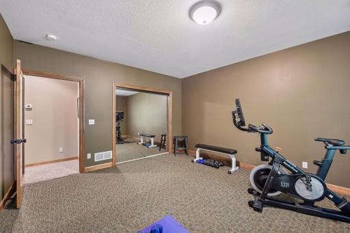 It has a 10'x4' closet with mirrored bypass doors.