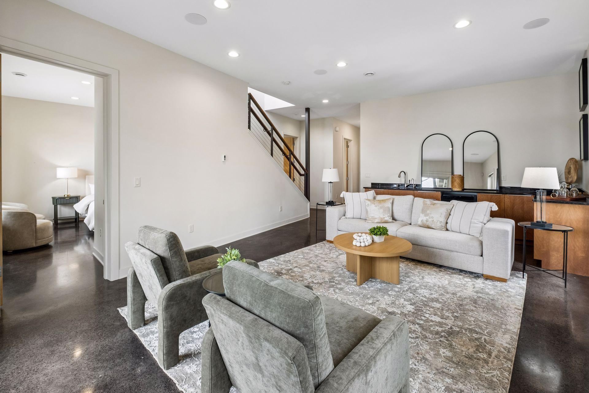 The lower level awaits family gatherings ideal for entertaining year-round. Walkout directly to the lake with large sliding glass doors, heated floors throughout entire lower-level.
