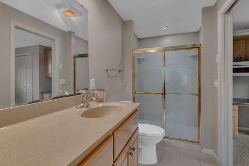 Lower Level 3/4 Bathroom connected to 4th bedroom