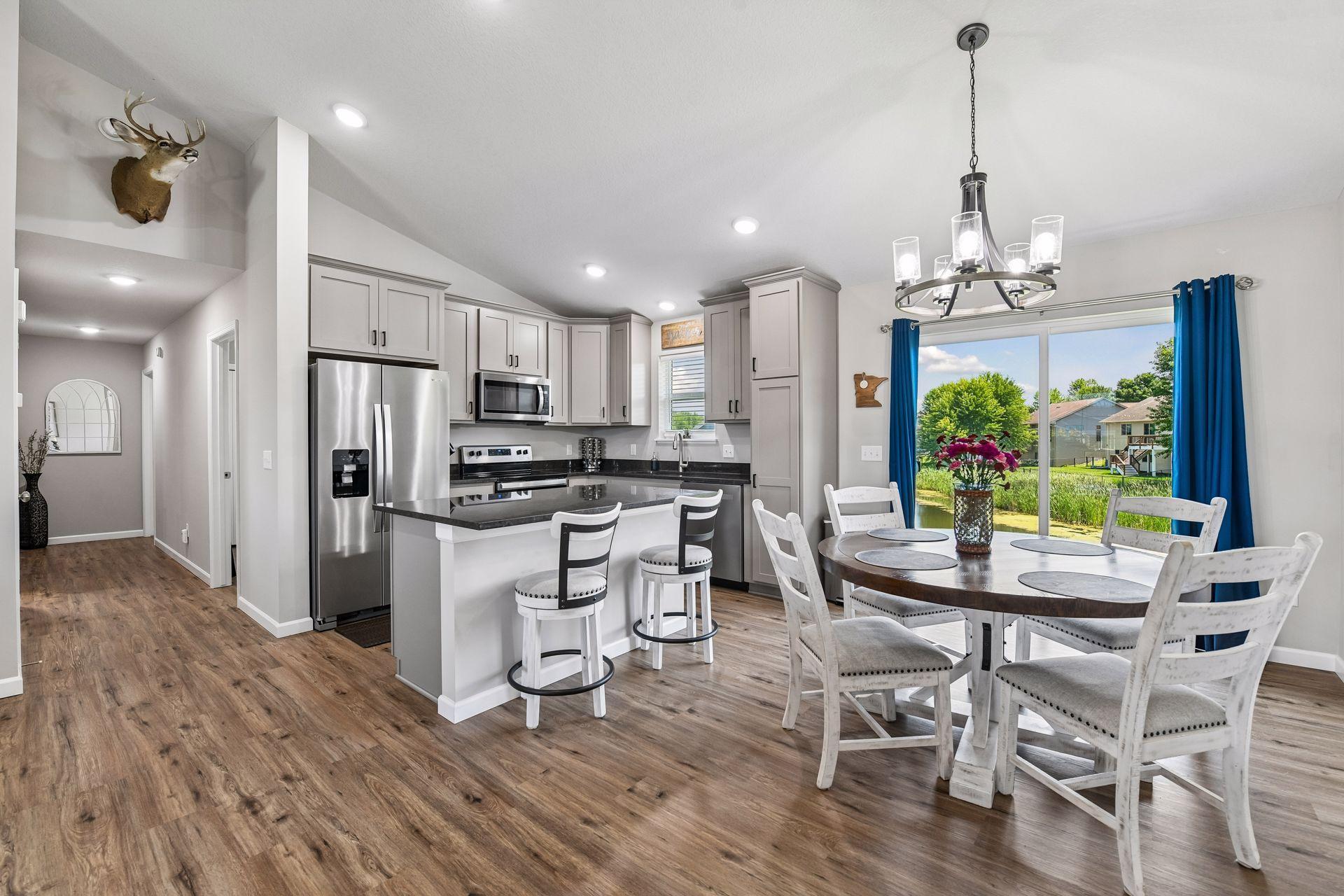 Enjoy 3 beds on main with full bath and primary suite. Updated all lighting throughout home.
