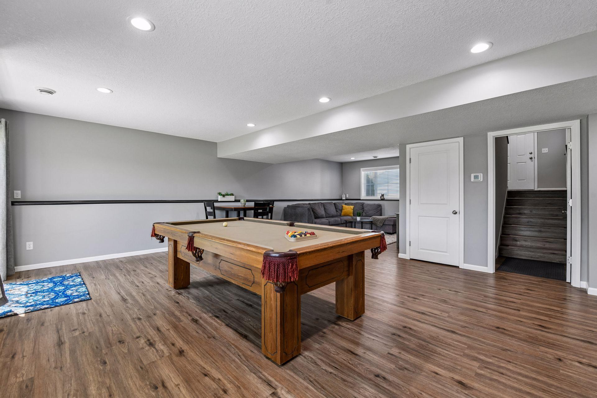 Lower level was finished by seller and offers a warm and inviting space to enjoy by all.