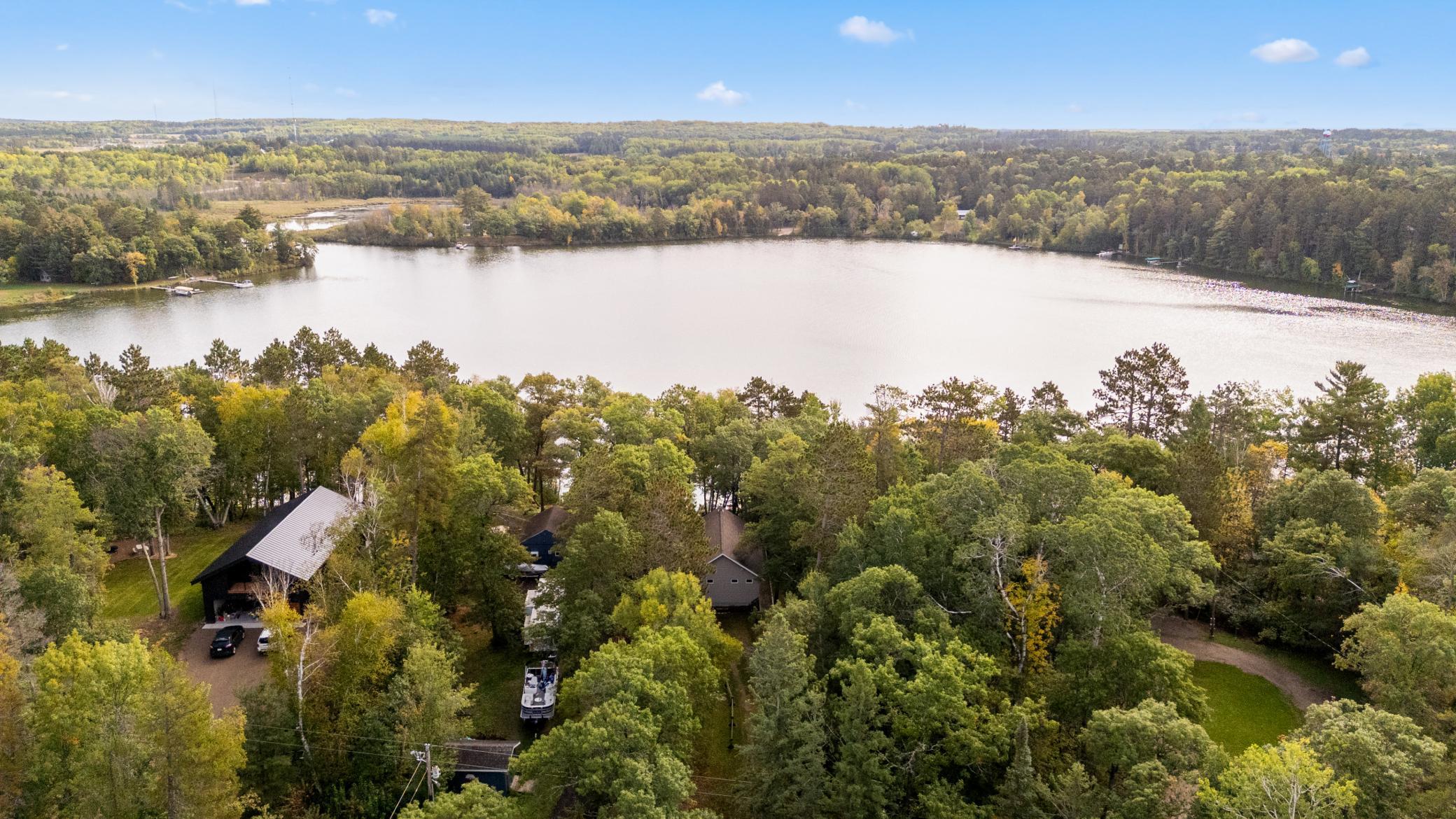 Aerial view of the property