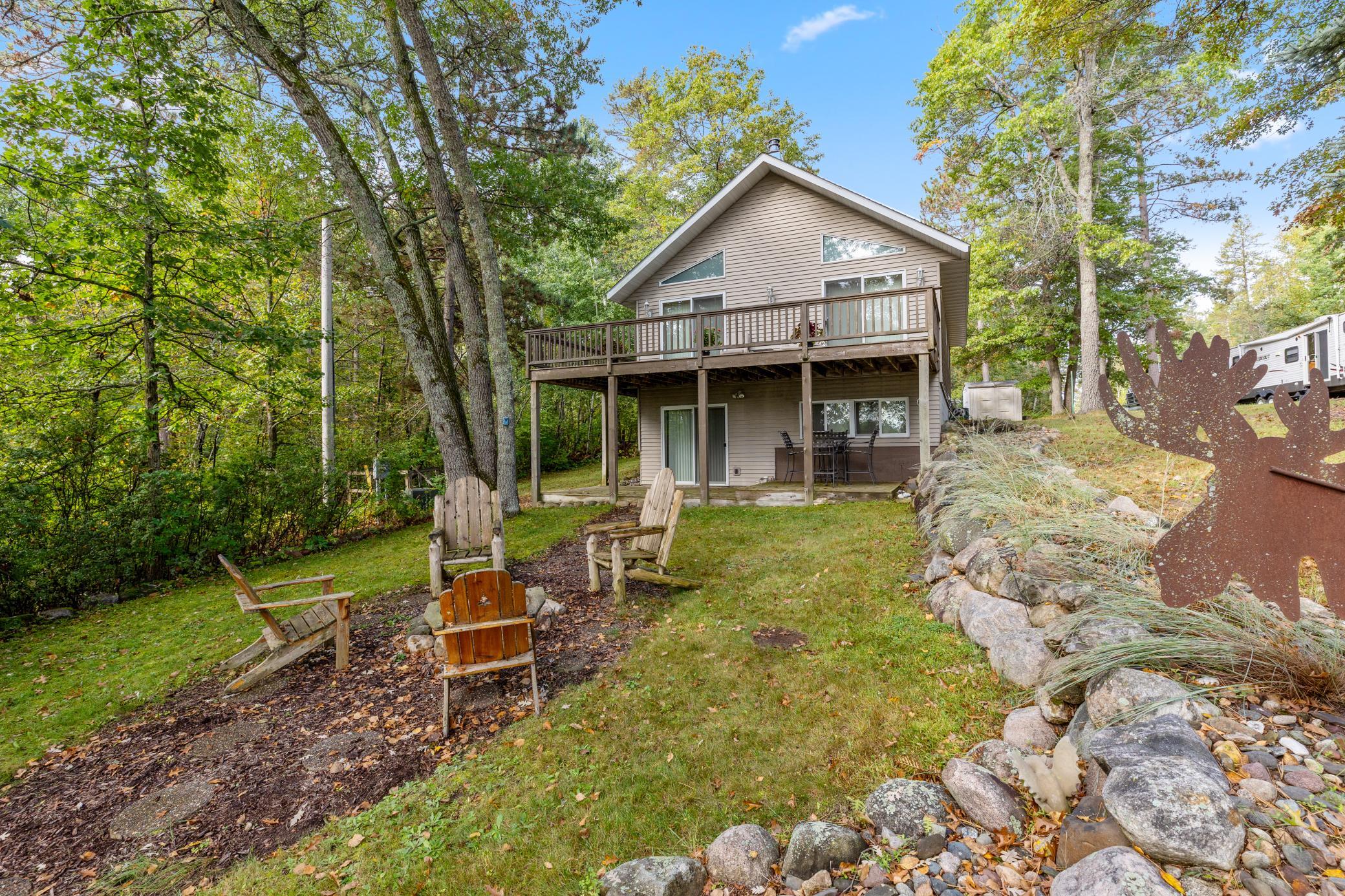 A wonderful property on the shores of Sibley Lake that oozes Up North charm!