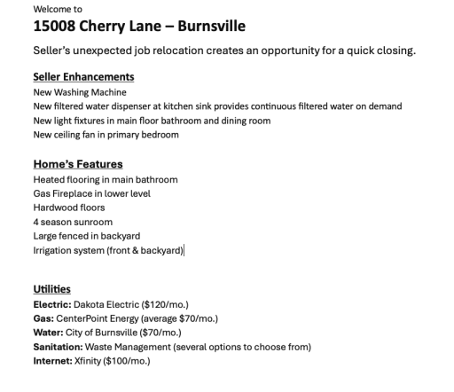 15008 Cherry Lane, Burnsville, MN 55306