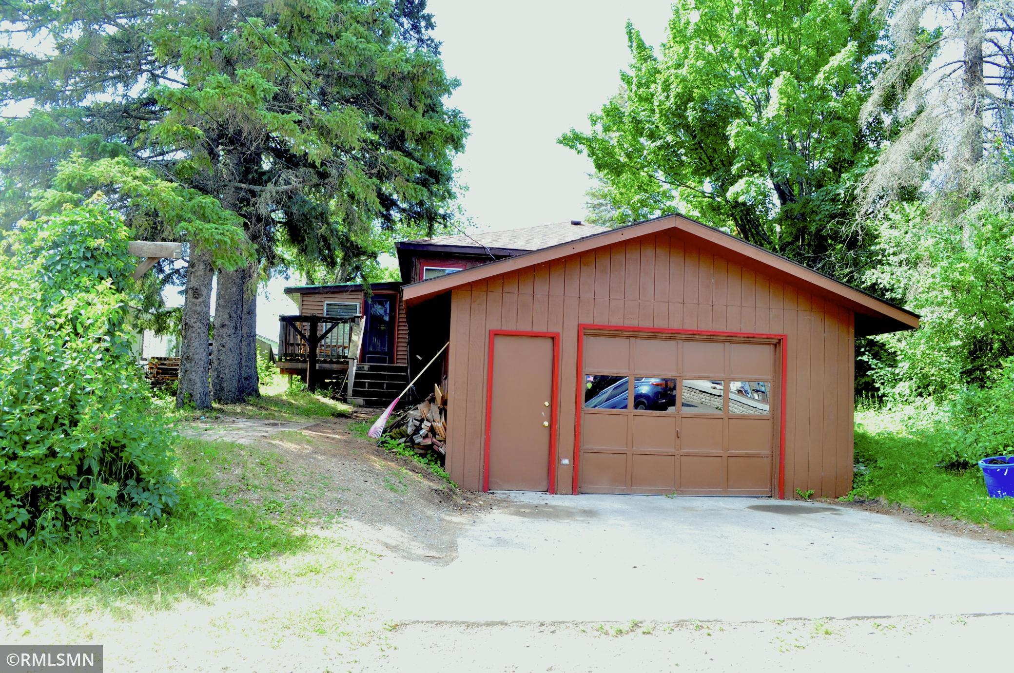 Back Alley view/Garage and Porch