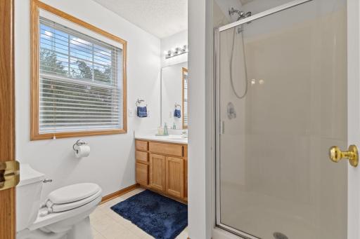 The private primary bathroom adds comfort and convenience to your daily routine.