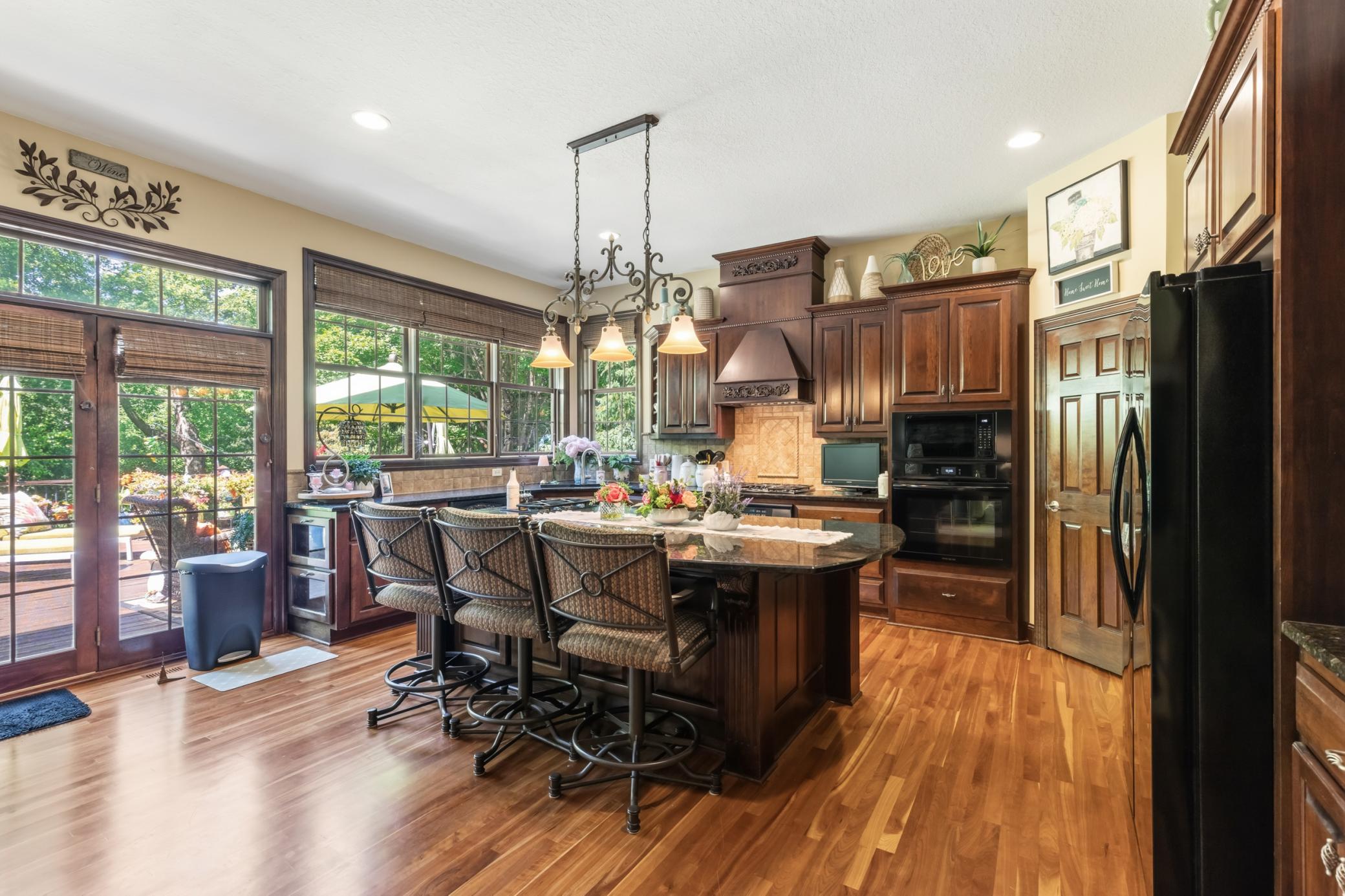 Open Kitchen with counter dining