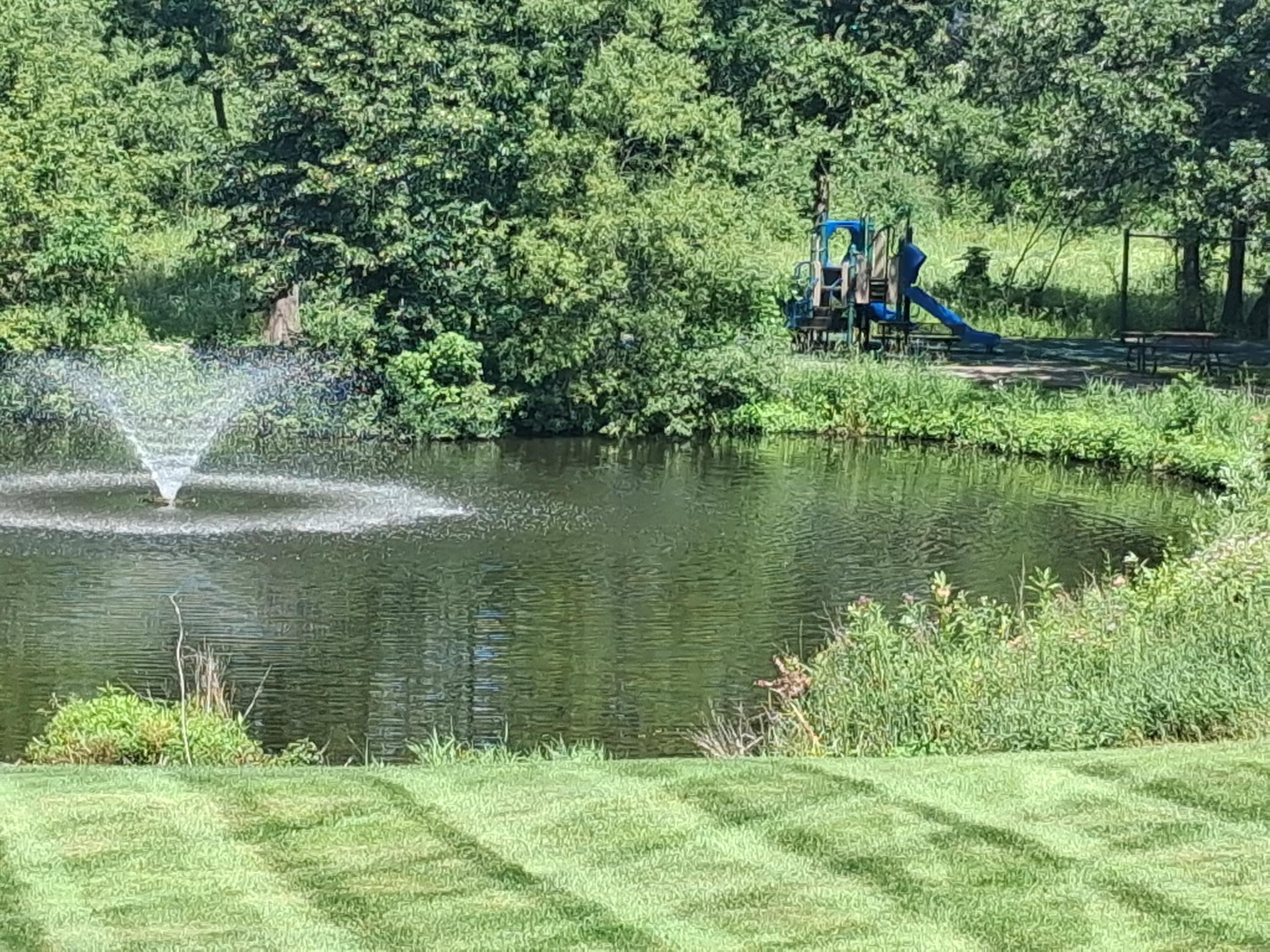 Pond with Fountain