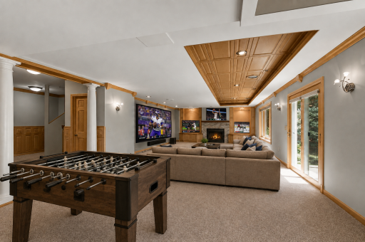 Virtually staged to showcase the incredible scale and entertaining potential.
