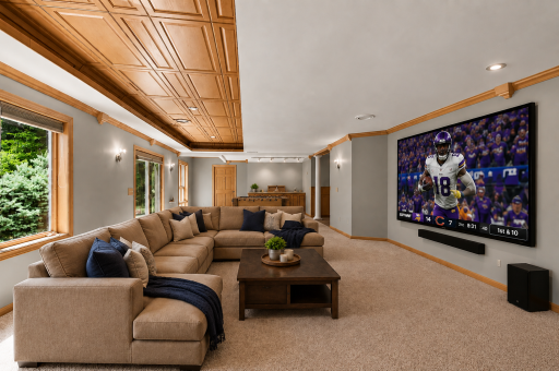 Virtually staged to showcase the incredible scale and entertaining potential.