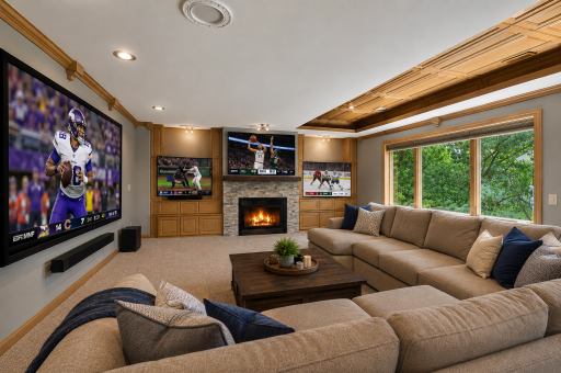 Virtually staged to showcase the incredible scale and entertaining potential.