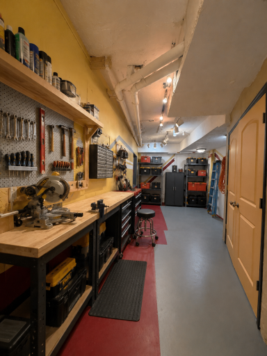 TONS of extra storage or use as a workshop.