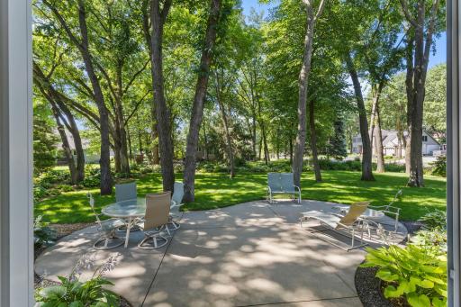 Private patio retreat right off of the main level.