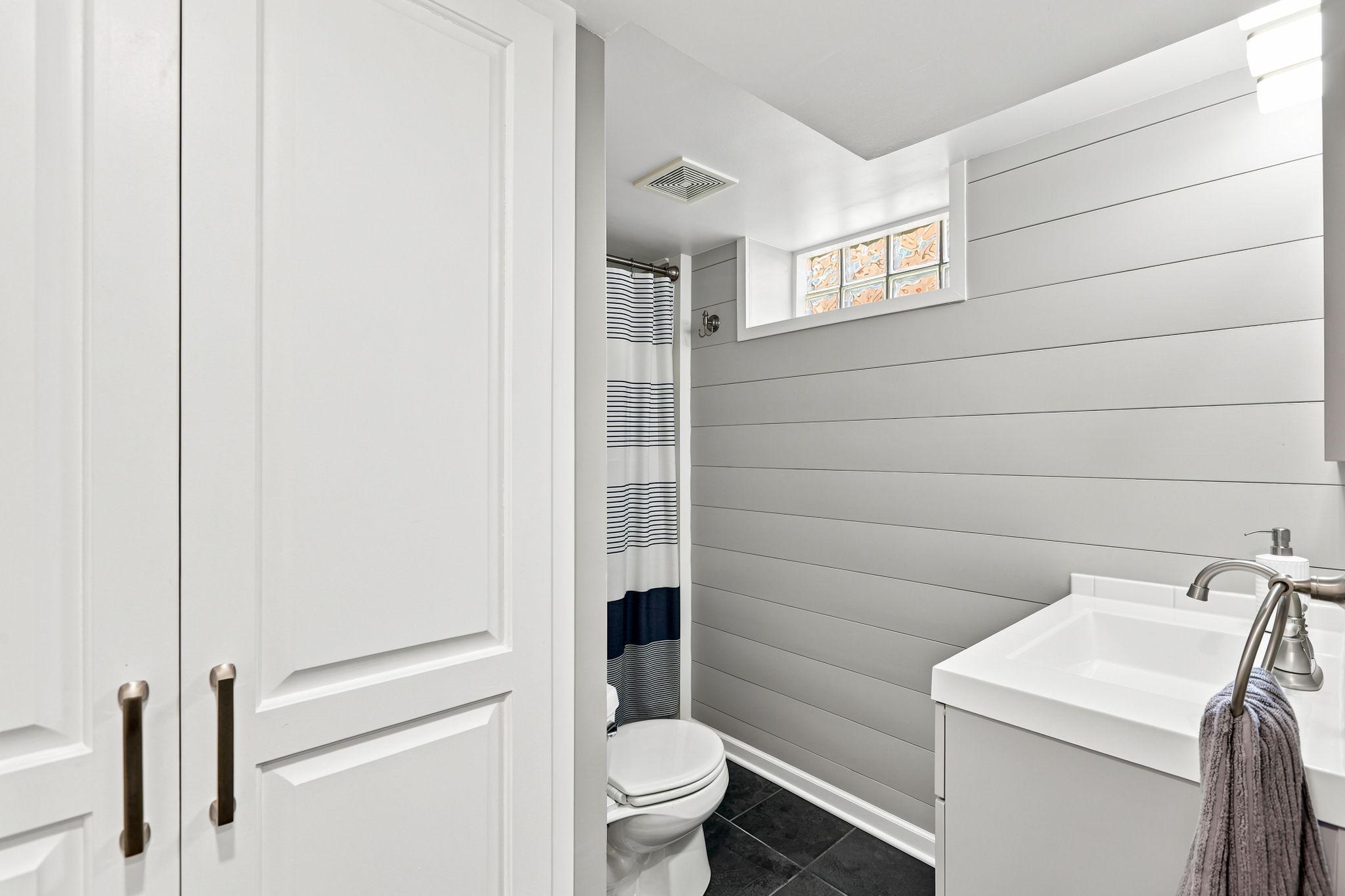 The lower level bath was just updated in 2025!
