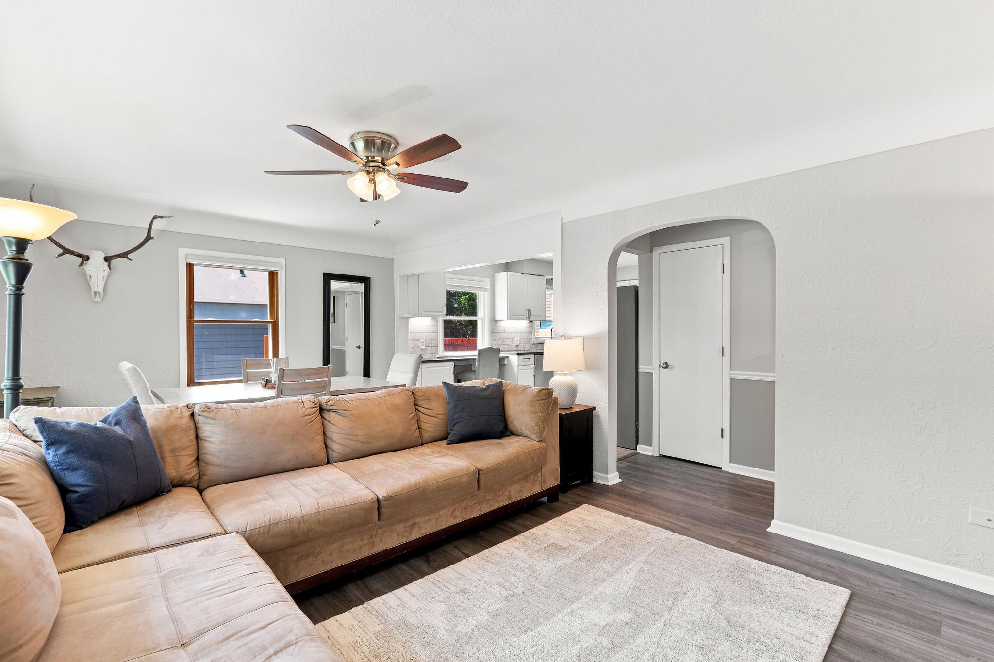 Inviting main level with fresh paint throughout!
