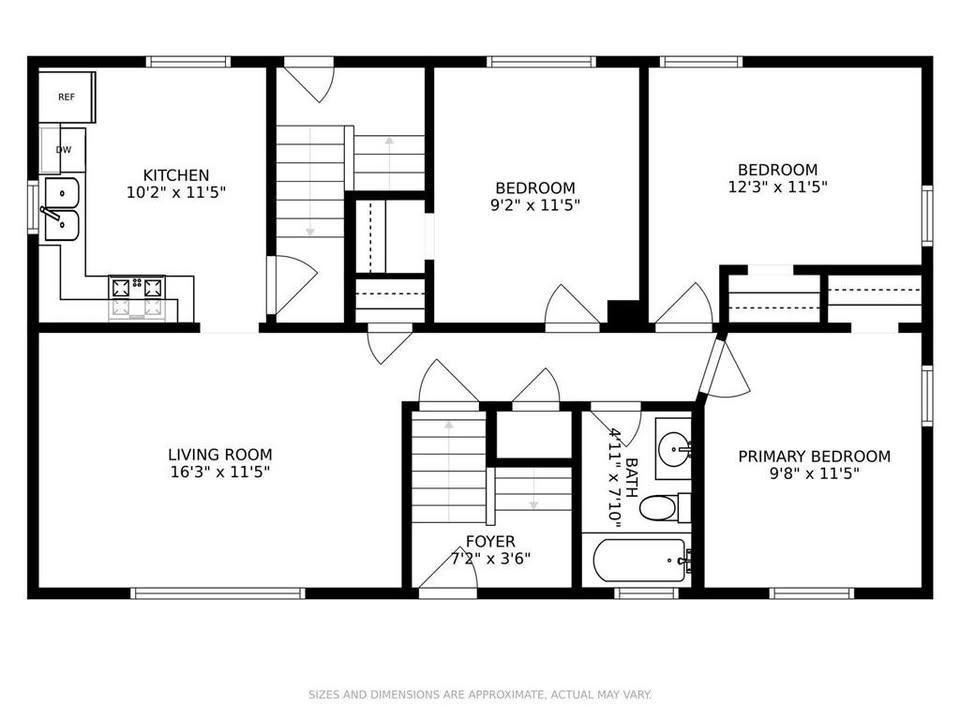 Upper level floorplan