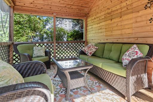 We bet the screen porch will be one of your favorite outdoor hang out spots.