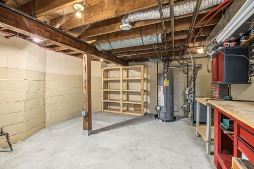 Alternate view of storage area. Water heater was replaced in 2020.