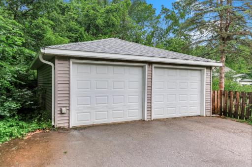 Detached Garage with brand new roof. Lots of space for storage!