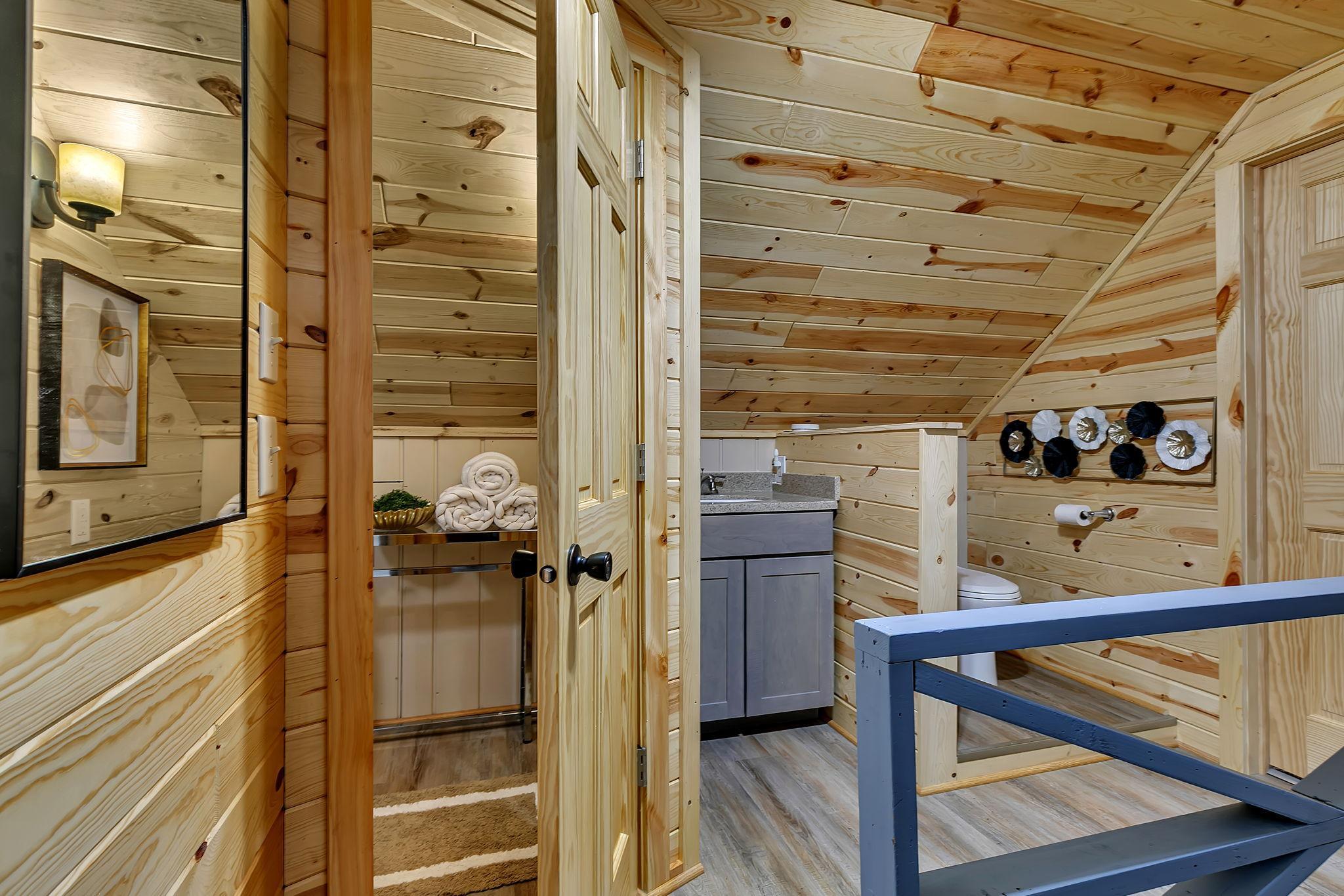 Another view of the upper level/main bedroom area...such a great use of this space!