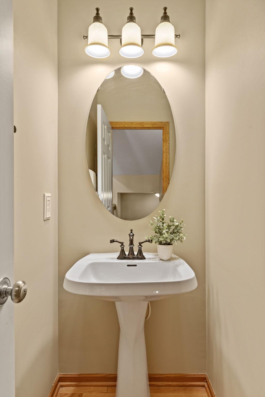 Main level half bath