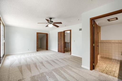 Master Bedroom, with walk in closet and ensuite bath