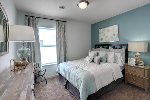Make your lower level 4th bedroom a guest room or office! The possibilities are endless! (colors and options will vary, pictures of a model home)