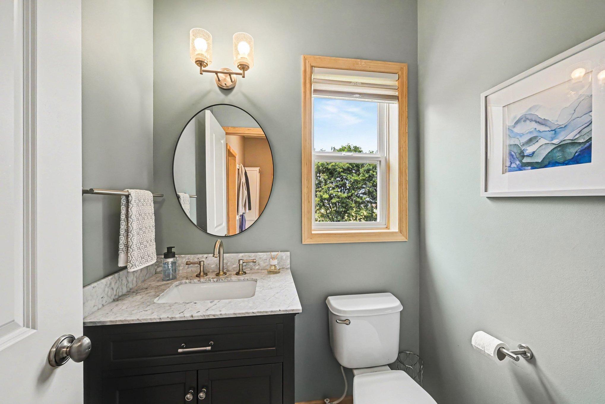 Main-level half bath