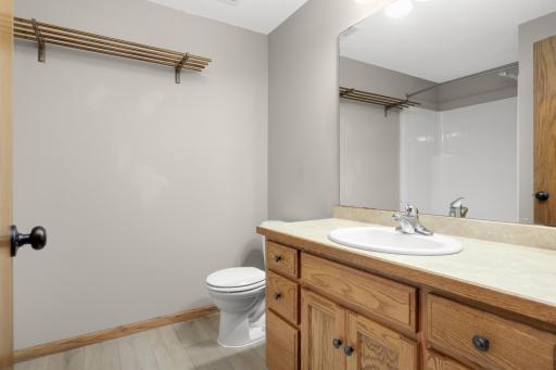 Lower level 3/4 bathroom