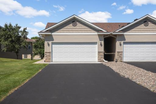 Attached 2 car garage
