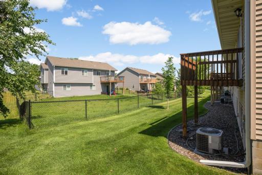 View of backyard