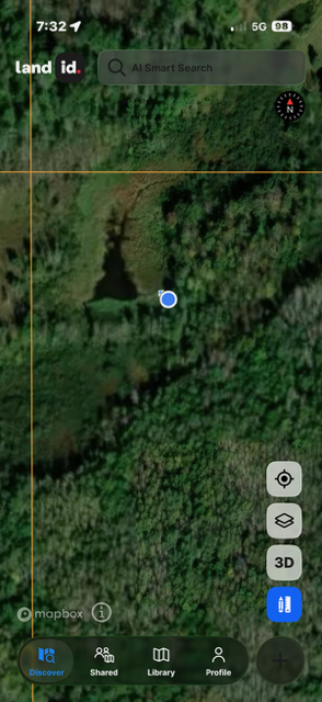 LAND ID with the pond pinged