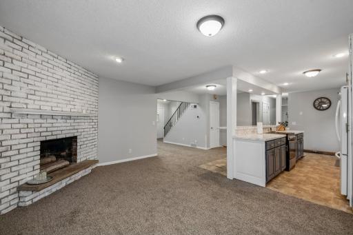 Dining room looking into kitchen. A great space for entertaining friends and family!