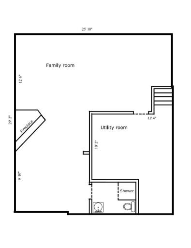 Floorplan, Lower level