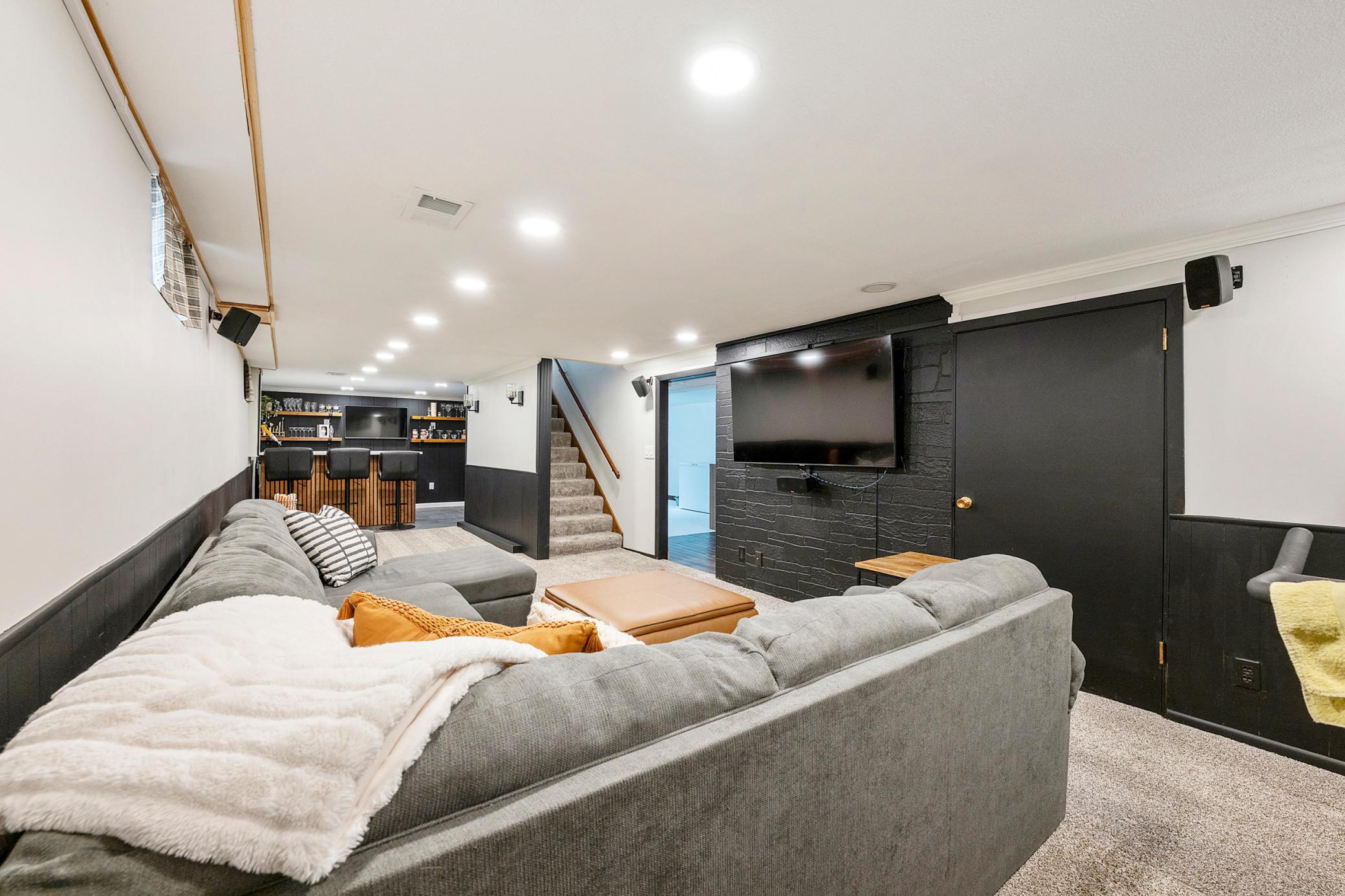 Spacious lower level